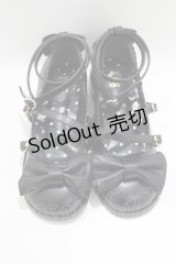 Angelic Pretty / Tea Partyシューズ S ブラック H-25-03-16-1080-AP-SH-NS-ZH