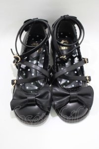 Angelic Pretty / Tea Partyシューズ S ブラック H-25-03-16-1080-AP-SH-NS-ZH