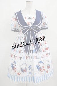 Angelic Pretty / Sailor Marine Kittenワンピース Free シロ H-25-03-16-1007-AP-OP-NS-ZH