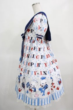 画像2: Angelic Pretty / Sailor Marine Kittenワンピース Free シロ H-25-03-16-1007-AP-OP-NS-ZH