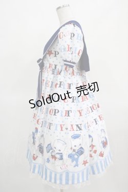 画像2: Angelic Pretty / Sailor Marine Kittenワンピース Free シロ H-25-03-16-1007-AP-OP-NS-ZH