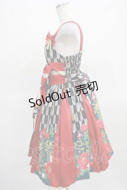 画像2: metamorphose / ハイカラ小町タックジャンパースカート Free ブラック H-25-03-16-1008-ME-OP-NS-ZH