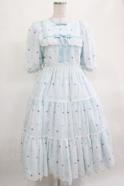 画像1: Angelic Pretty / Candy Petit Heartワンピース Free サックス H-25-03-16-1014-AP-OP-NS-ZH
