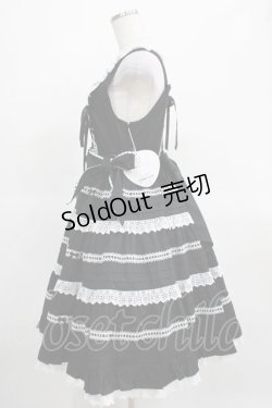 画像2: BABY,THE STARS SHINE BRIGHT / Maison de Petite Rubanジャンパースカート Free ブラック/オフ白 H-25-03-16-1015-BA-OP-NS-ZH