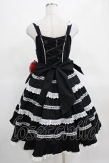 画像3: BABY,THE STARS SHINE BRIGHT / Maison de Petite Rubanジャンパースカート Free ブラック/オフ白 H-25-03-16-1015-BA-OP-NS-ZH (3)