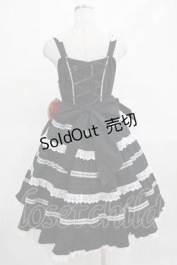 画像3: BABY,THE STARS SHINE BRIGHT / Maison de Petite Rubanジャンパースカート Free ブラック/オフ白 H-25-03-16-1015-BA-OP-NS-ZH