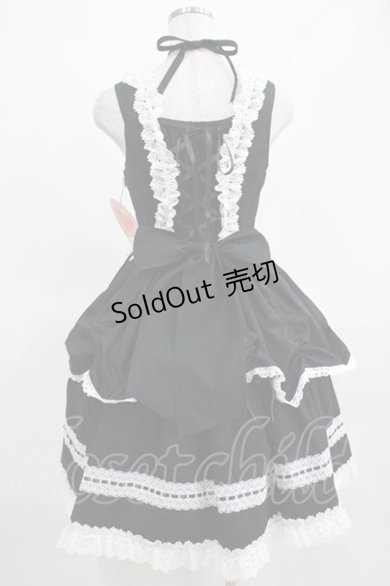 画像3: BABY,THE STARS SHINE BRIGHT / キュドパリジャンパースカート Free ブラック/オフ白 H-25-03-16-1016-BA-OP-NS-ZH (3)