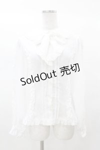metamorphose / ボウタイ付きブラウス Free オフ H-25-03-16-057-ME-BL-NS-ZH