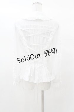画像2: metamorphose / ボウタイ付きブラウス Free オフ H-25-03-16-057-ME-BL-NS-ZH