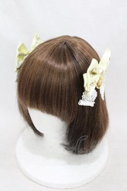 画像1: BABY,THE STARS SHINE BRIGHT / BABYロゴリボンコーム  イエロー H-25-03-16-012-BA-AC-NS-ZH
