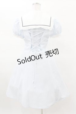 画像2: Innocent World / UVカットストライプセーラーワンピース Free サックス H-25-03-16-023-IW-OP-NS-ZH