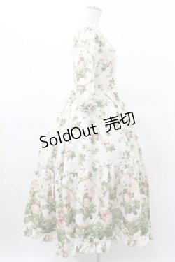 画像3: ANGELIQUE ROSA / ローズプリントロングワンピース Free オフ H-25-03-16-029-LO-OP-NS-ZH