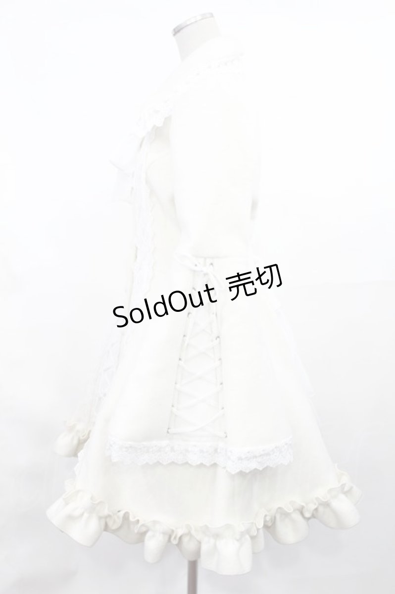 画像2: ATELIER PIERROT / Lunar Lattice Coat -Princess Sleeves-  ホワイト H-25-03-17-004-EL-CO-KB-ZT-C051 (2)