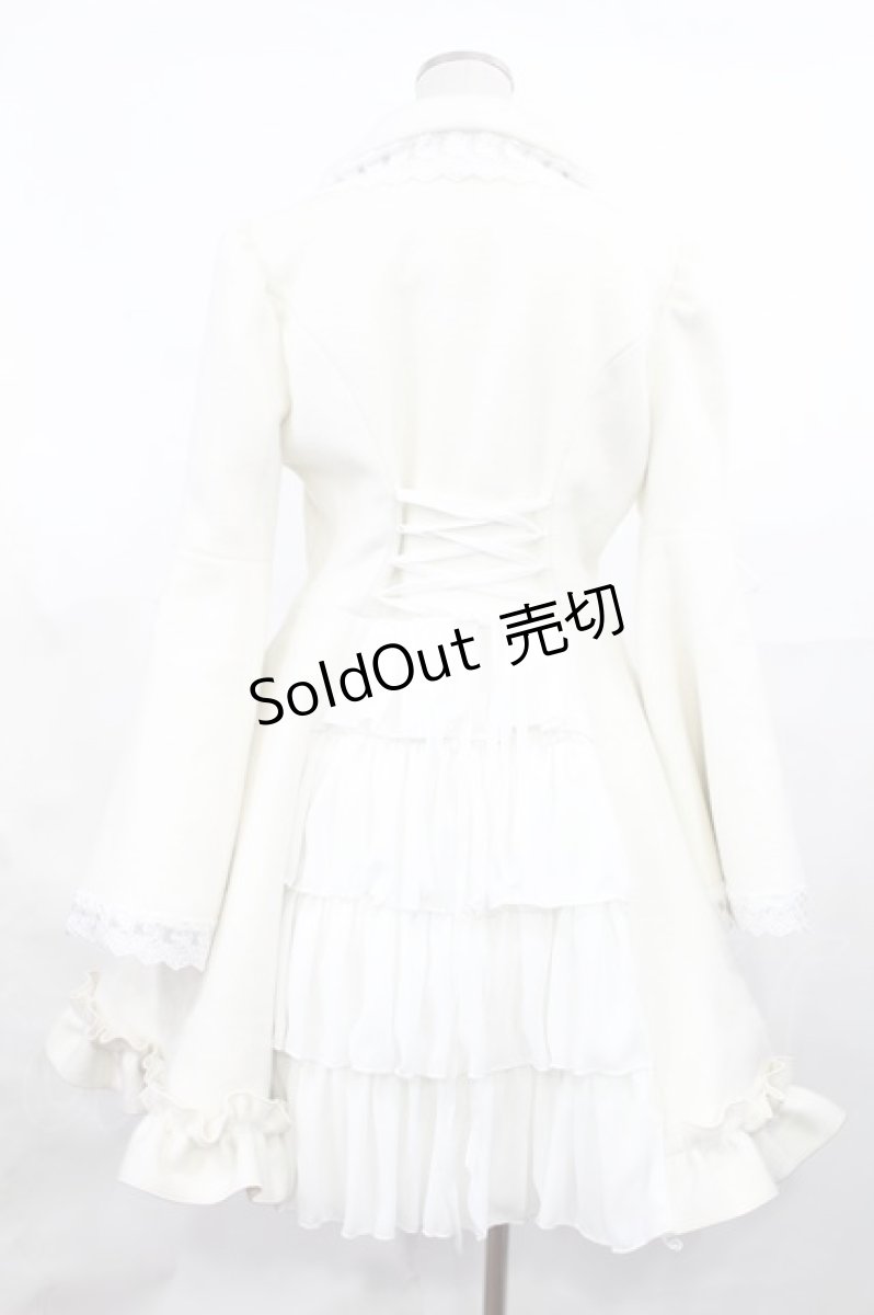 画像3: ATELIER PIERROT / Lunar Lattice Coat -Princess Sleeves-  ホワイト H-25-03-17-004-EL-CO-KB-ZT-C051 (3)