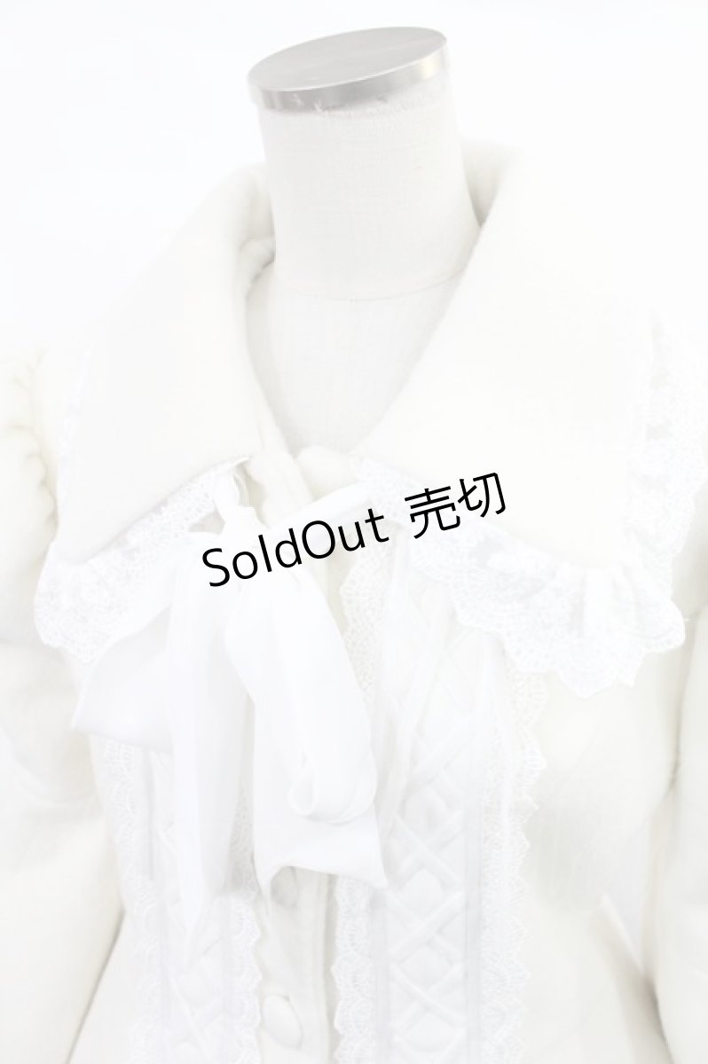 画像4: ATELIER PIERROT / Lunar Lattice Coat -Princess Sleeves-  ホワイト H-25-03-17-004-EL-CO-KB-ZT-C051 (4)