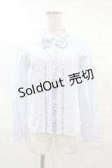 Shirley Temple / ストライプブラウス 160 サックス H-25-03-17-1037-ET-BL-KB-ZH