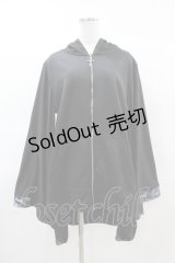 NieR Clothing / 着物風袖ZIPパーカー  黒 H-25-03-17-1050-PU-TO-KB-ZH