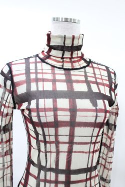 画像4: Jean Paul GAULTIER / ランダムチェックネットトップス 40 オフ H-25-03-17-1012-GO-TO-KB-ZH