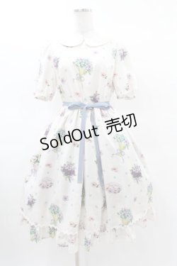 画像1: Emily Temple cute / FlowerBouquetワンピース  アイボリー H-25-03-17-1019-ET-OP-KB-ZH