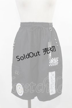 画像1: HELL CAT PUNKS / バックジップパンツ  ブラック H-25-03-17-012-PU-PA-KB-ZH