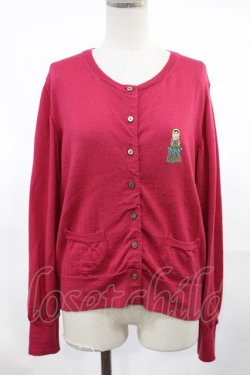 画像1: Jane Marple / Little tassel dollsエンブロイダリーカーディガン  ローズ H-25-03-17-017-JM-TO-KB-ZH