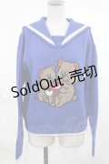 Candy Stripper / BEAR SAILOR KNIT  ブルー H-25-03-17-024-PU-TO-KB-ZT044
