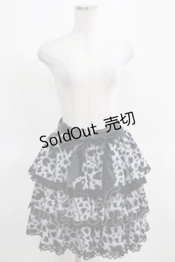 画像4: metamorphose / ハートヒョウ柄スカート Free グレー H-25-03-18-033-ME-SK-NS-ZH
