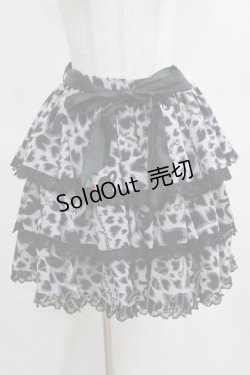 画像1: metamorphose / ハートヒョウ柄スカート Free グレー H-25-03-18-033-ME-SK-NS-ZH