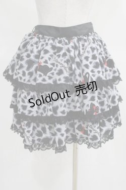 画像3: metamorphose / ハートヒョウ柄スカート Free グレー H-25-03-18-033-ME-SK-NS-ZH