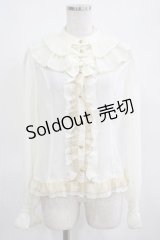 metamorphose / シフォン二段フリルブラウス Free アイボリー H-25-03-18-051-ME-BL-NS-ZH