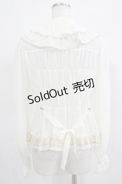 画像3: metamorphose / シフォン二段フリルブラウス Free アイボリー H-25-03-18-051-ME-BL-NS-ZH