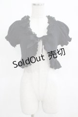 BABY,THE STARS SHINE BRIGHT / Ribbon Heart パターンメッシュふわふわレースボレロ Free ブラック H-25-03-18-061-BA-TO-NS-ZH