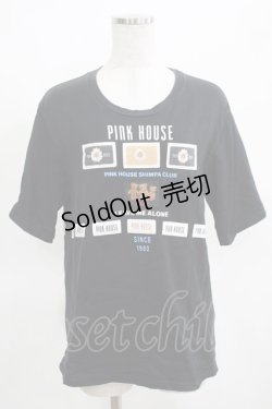 画像1: PINK HOUSE / パッチワークTシャツ Free ブラック H-25-03-18-063-LO-TS-NS-ZH