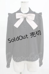 DearMyLove / レース重ねハートリボンブラウス M ブラック H-25-03-18-065-EL-BL-NS-ZH