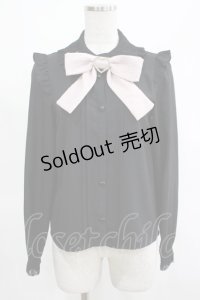 DearMyLove / レース重ねハートリボンブラウス M ブラック H-25-03-18-065-EL-BL-NS-ZH