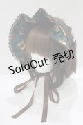 axes femme kawaii / アンティークローズ柄ハーフボンネット  グリーン H-25-03-18-082-AX-AC-NS-ZH