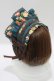 画像3: axes femme kawaii / アンティークローズ柄ハーフボンネット  グリーン H-25-03-18-082-AX-AC-NS-ZH (3)