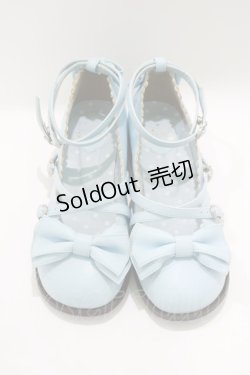 画像1: Angelic Pretty / Tea Partyシューズ L サックス H-25-03-18-084-AP-SH-NS-ZH