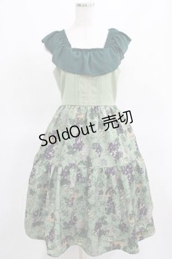 画像1: axes femme POETIQUE / ヴァンダンジュ2wayワンピース M グリーン H-25-03-18-010-AX-OP-NS-ZH