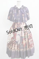 CAPREOLUS PYGARGUS（海外ロリータブランド） / 勇者の旅2 ケープ付きワンピース S パープル H-25-03-18-017-LO-OP-NS-ZH