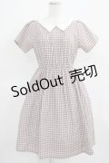 Fi.n.t / 変形クレリック衿チェックワンピース Free BROWN H-25-03-18-018-CA-OP-NS-ZH