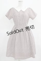 Fi.n.t / 変形クレリック衿チェックワンピース Free BROWN H-25-03-18-018-CA-OP-NS-ZH