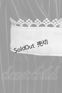 画像5: Secret Honey / ネクタイ付ストライプワンピース Free ブラック H-25-03-18-021-CA-OP-NS-ZH