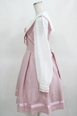 画像2: Amavel / Message Crownストライプセーラーワンピース Free ピンク H-25-03-18-023-CA-OP-NS-ZH