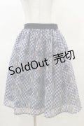 axes femme POETIQUE / ラビットブーケ柄スカート M ネイビー H-25-03-19-044-AX-SK-NS-ZH