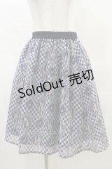 axes femme POETIQUE / ラビットブーケ柄スカート M ネイビー H-25-03-19-044-AX-SK-NS-ZH