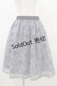 axes femme POETIQUE / ラビットブーケ柄スカート M ネイビー H-25-03-19-044-AX-SK-NS-ZH