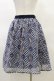 画像2: axes femme POETIQUE / ラビットブーケ柄スカート M ネイビー H-25-03-19-044-AX-SK-NS-ZH (2)