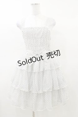 画像1: metamorphose / 水玉シャーリングジャンパースカート Free オフ H-25-03-19-047-ME-OP-NS-ZH