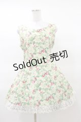 metamorphose / いちご柄ミニジャンパースカート Free アイボリー H-25-03-19-052-ME-OP-NS-ZH
